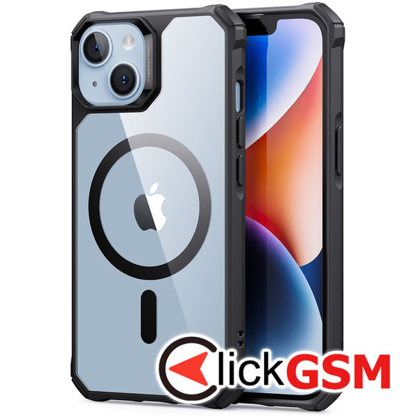 ESR - Air Armor HaloLock - iPhone 14 Plus - Clear Black