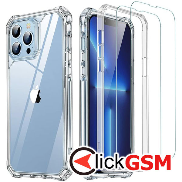 ESR - [3in1 Pack] Air Armor 360 + 2x Screen Protector - iPhone 13 Pro Max - Clear