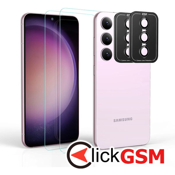 ESR - Screen Shield + Camera Lens Protectors (2 pack) - Samsung Galaxy S23 Plus - Clear