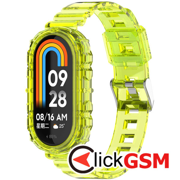 Techsuit - Watchband (W017) - Xiaomi Mi Band 8 / 8 NFC - Yellow