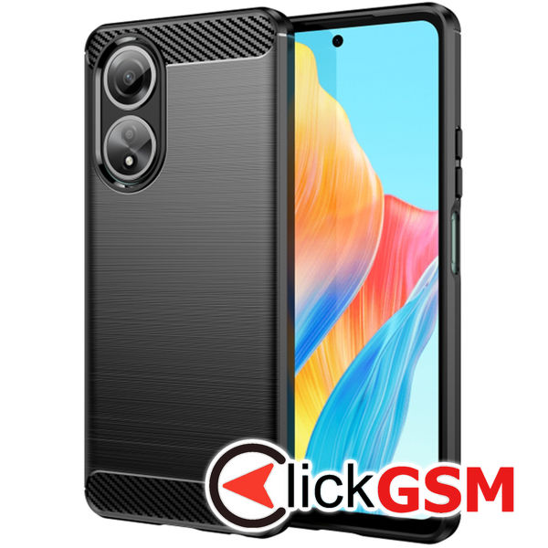 Techsuit - Carbon Silicone - Oppo A58 4G - Black