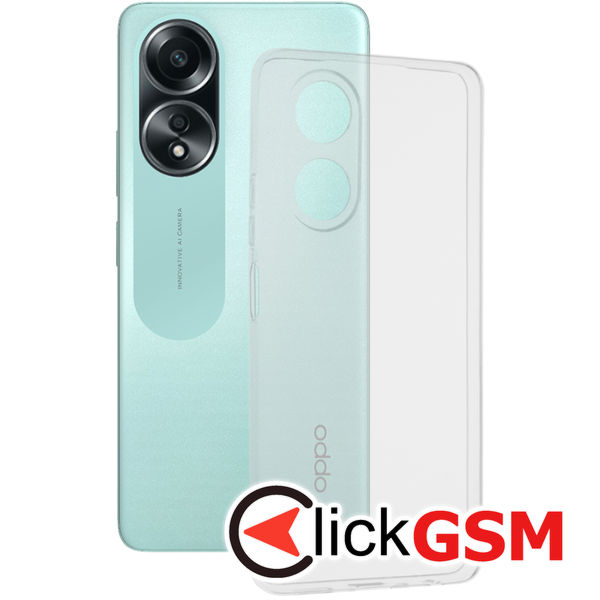 Techsuit - Clear Silicone - Oppo A58 4G - Transparent