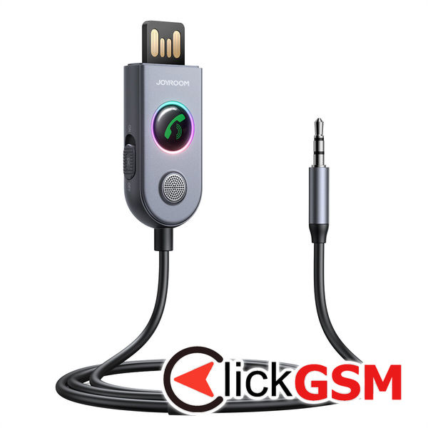 JoyRoom - Wireless Receiver Car-B Series (JR-CB6) - Bluetooth 5.3, Jack 3.5mm, 1m - Dark Gray