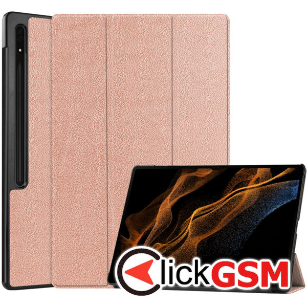Techsuit - FoldPro - Samsung Galaxy Tab S8 Ultra / S9 Ultra - Rose Gold