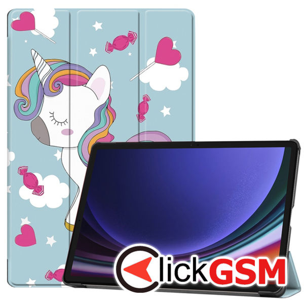 Techsuit - FoldPro - Samsung Galaxy Tab S9 / S9 FE - Unicorn