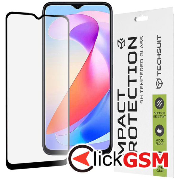 Folie Sticla de protectie Techsuit 111D Full Cover pentru Honor X6A - Negru