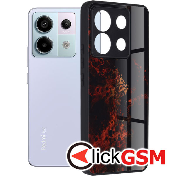 Techsuit - Glaze Series - Xiaomi Redmi Note 13 Pro 5G / Poco X6 - Red Nebula