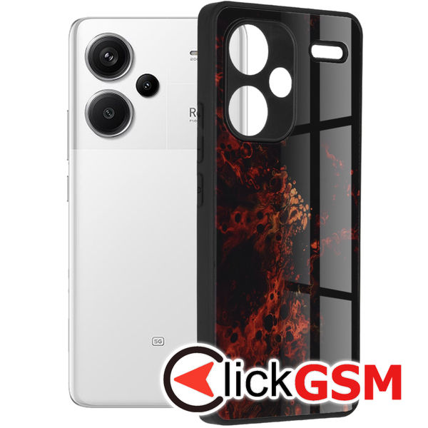 Techsuit - Glaze Series - Xiaomi Redmi Note 13 Pro+ 5G - Red Nebula