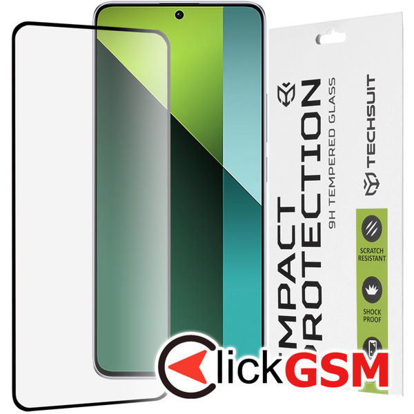 Techsuit - 111D Full Cover / Full Glue Glass - Xiaomi Redmi Note 13 Pro 5G / Poco X6 - Black