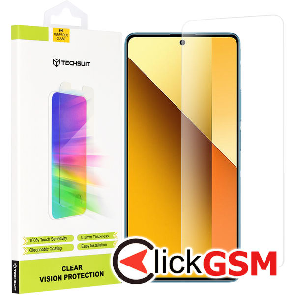 Techsuit - Clear Vision Glass - Xiaomi Redmi Note 13 5G / Note 13 Pro 5G / Poco X6 - Transparent