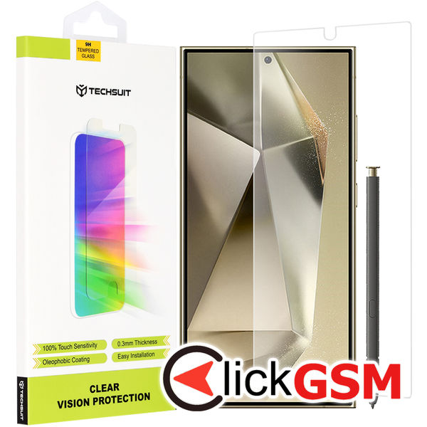 Sticla de protectie Techsuit ClearVision Glass pentru Samsung Galaxy S24 Ultra, Transparent