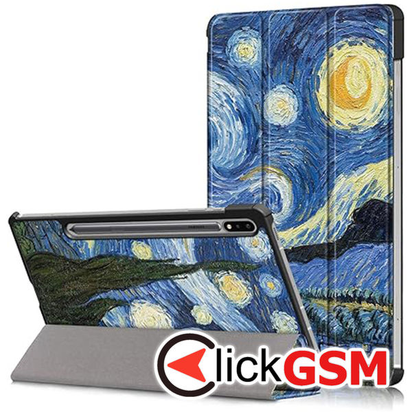 Techsuit - FoldPro - Tab S7 Plus / S8 Plus / S7 FE - Starry Night