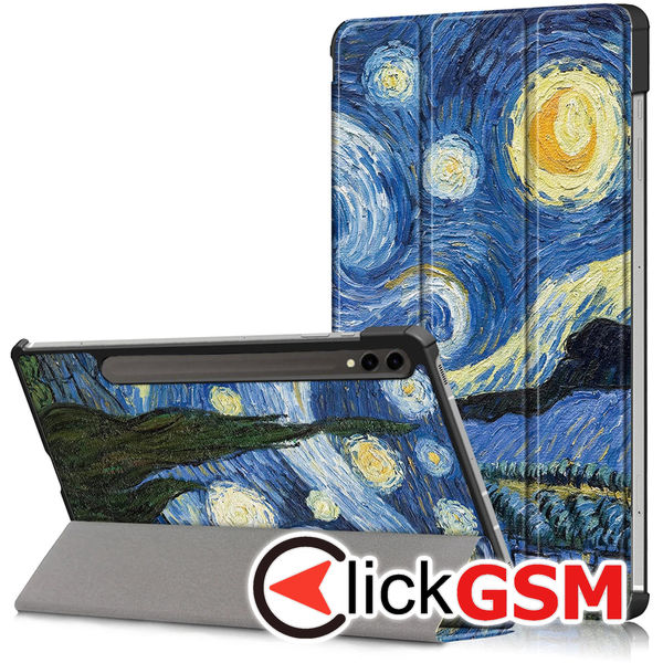 Techsuit - FoldPro - Samsung Galaxy Tab S9 Plus / S9 FE Plus - Starry Night