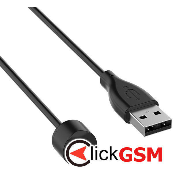 Techsuit - SmartWatch Wireless Charging Cable (TXC1) - for Xiaomi Mi Band 5/6/7, USB, 3.5W, 1m - Black