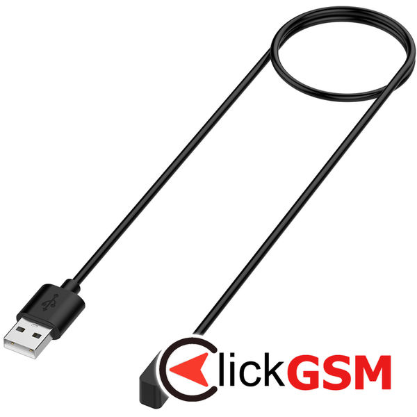 Techsuit - SmartWatch Wireless Charging Cable (TXC2) - for Xiaomi Band 7 Pro/Watch Lite 2/Redmi Watch2, USB, 3.5W, 1m - Black