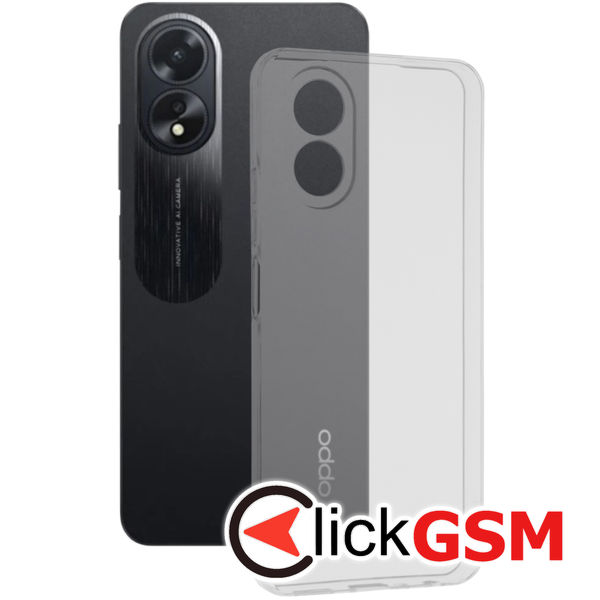 Techsuit - Clear Silicone - Oppo A38 / A18 - Transparent