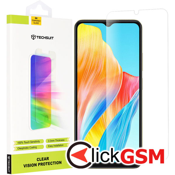 Techsuit - Clear Vision Glass - Oppo A38 / A18 - Transparent