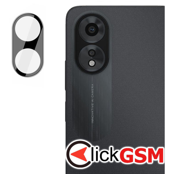 Techsuit - Full Camera Glass - Oppo A38 / A18 - Black