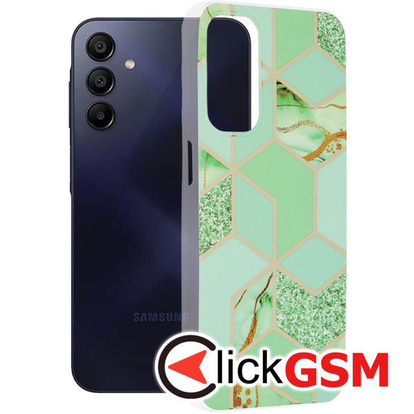 Techsuit - Marble Series - Samsung Galaxy A15 4G / A15 5G - Green Hex