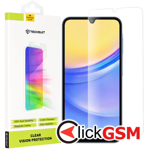 Techsuit - Clear Vision Glass - Samsung Galaxy A15 4G / A15 5G / A24 / A25 5G / M15 - Transparent