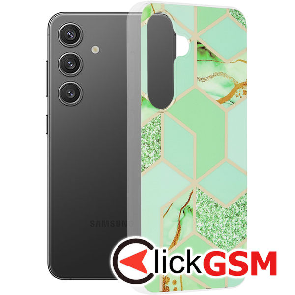 Techsuit - Marble Series - Samsung Galaxy S24 - Green Hex