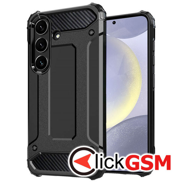Husa pentru Samsung Galaxy S24 - Techsuit Hybrid Armor - Negru