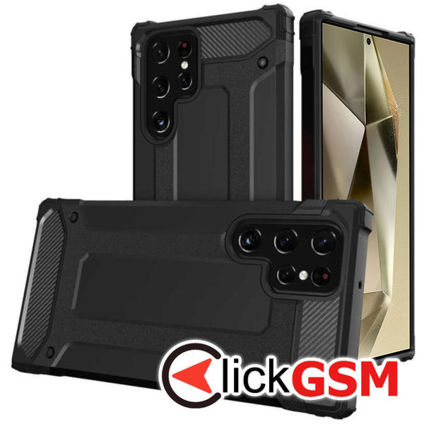 Techsuit - Hybrid Armor - Samsung Galaxy S24 Ultra - Black