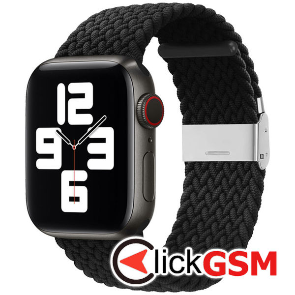 Techsuit - Watchband (W032) - Apple Watch 1/2/3/4/5/6/7/8/9/SE/SE 2 (38/40/41mm) - Black