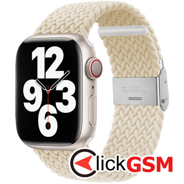 Techsuit - Watchband (W032) - Apple Watch 1/2/3/4/5/6/7/8/9/SE/SE 2/Ultra/Ultra 2 (42/44/45/49mm) - Star Light