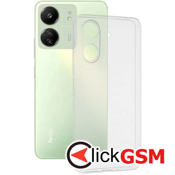 Techsuit - Clear Silicone - Xiaomi Redmi 13C 4G / Poco C65 - Transparent