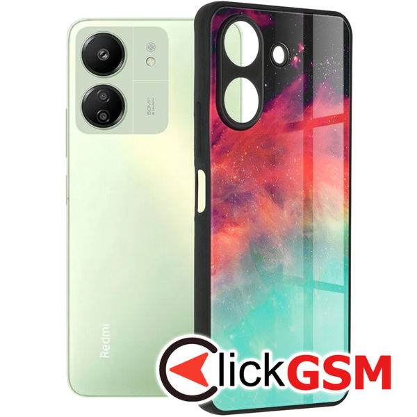 Techsuit - Glaze Series - Xiaomi Redmi 13C 4G / Poco C65 - Fiery Ocean