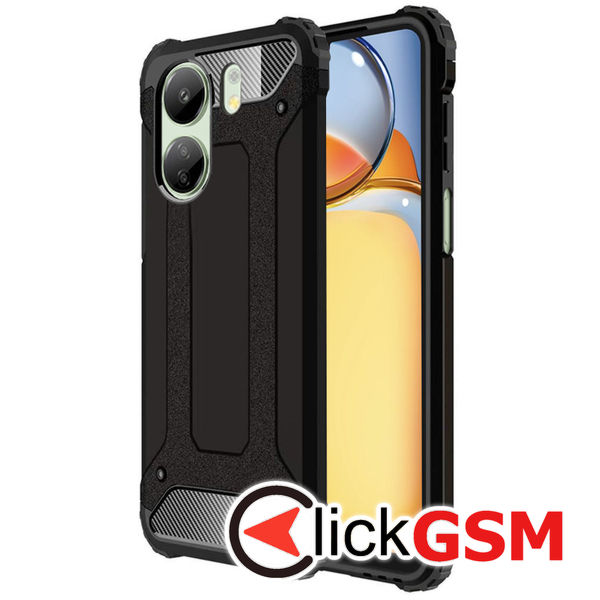 Techsuit - Hybrid Armor - Xiaomi Redmi 13C 4G / Poco C65 - Black