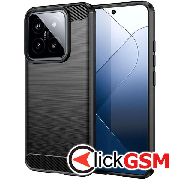 Techsuit - Carbon Silicone - Xiaomi 14 - Black