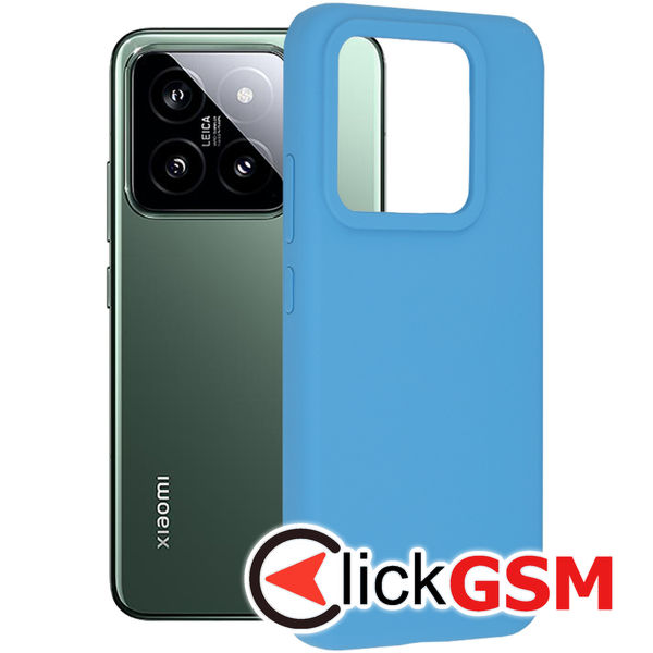 Techsuit - Soft Edge Silicone - Xiaomi 14 - Denim Blue