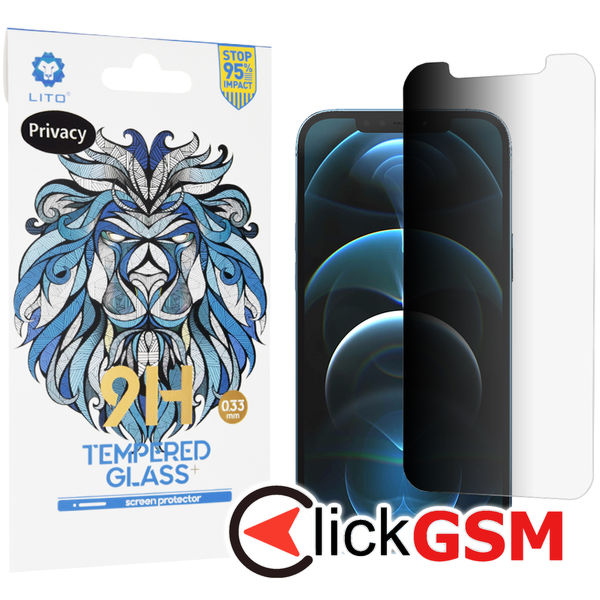 Lito - 2.5D Classic Glass - iPhone 12 Pro Max - Privacy