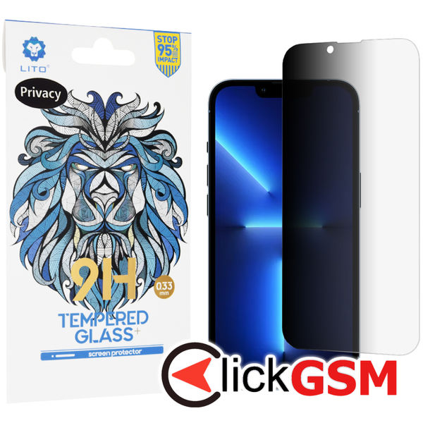 Lito - 2.5D Classic Glass - iPhone 13 Pro Max / 14 Plus - Privacy