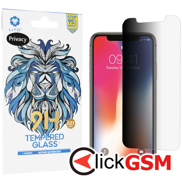 Lito - 2.5D Classic Glass - iPhone X / XS / 11 Pro  - Privacy