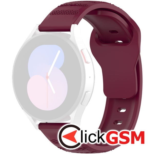 Techsuit - Watchband 20mm (W050) - Samsung Galaxy Watch 4/5/Active 2, Huawei Watch GT 3 (42mm)/GT 3 Pro (43mm) - Bordeaux