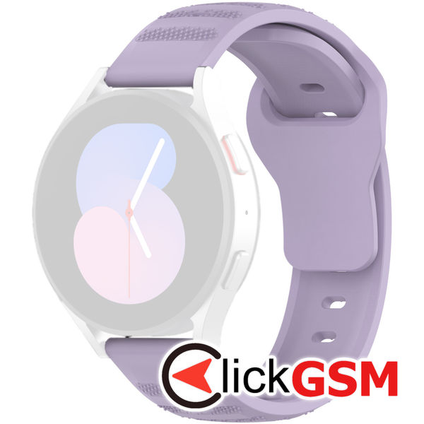 Techsuit - Watchband 20mm (W050) - Samsung Galaxy Watch 4/5/Active 2, Huawei Watch GT 3 (42mm)/GT 3 Pro (43mm) - Purple