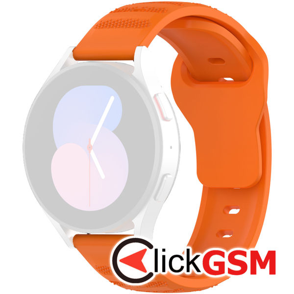 Techsuit - Watchband 20mm (W050) - Samsung Galaxy Watch 4/5/Active 2, Huawei Watch GT 3 (42mm)/GT 3 Pro (43mm) - Orange