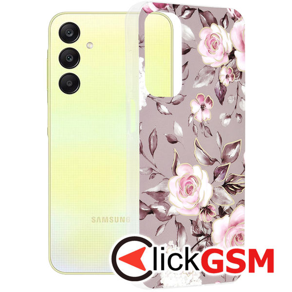 Techsuit - Marble Series - Samsung Galaxy A25 5G - Bloom of Ruth Gray