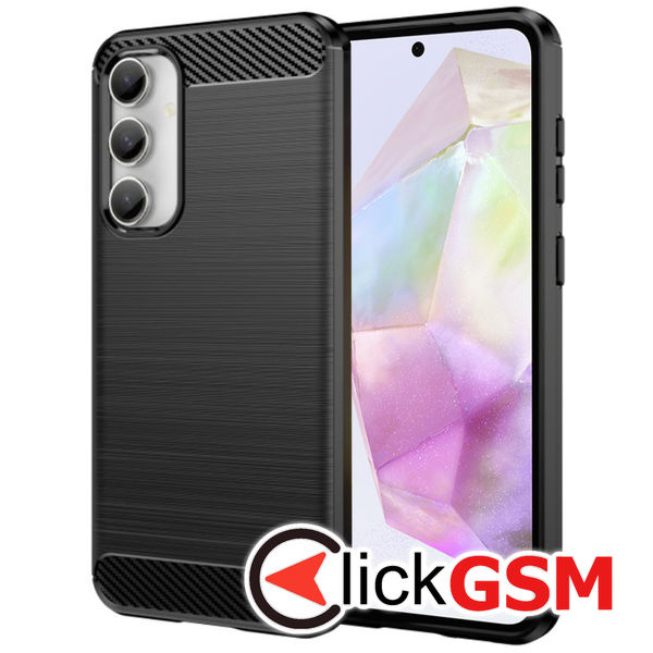 Techsuit - Carbon Silicone - Samsung Galaxy A35 5G - Black