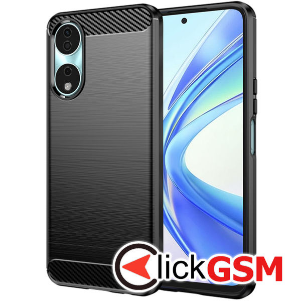Techsuit - Carbon Silicone - Honor X7b / X7b 5G / 90 Smart - Black
