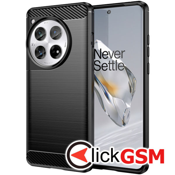 Techsuit - Carbon Silicone - OnePlus 12 - Black
