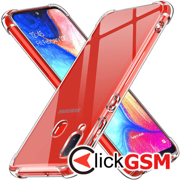 Techsuit - Shockproof Clear Silicone - Samsung Galaxy A20e - Clear