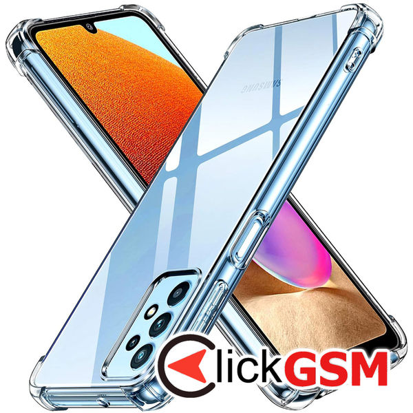 Techsuit - Shockproof Clear Silicone - Samsung Galaxy A32 4G - Clear