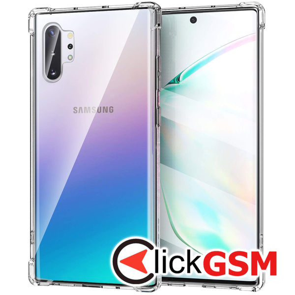 Techsuit - Shockproof Clear Silicone - Samsung Galaxy Note 10 Plus 4G / Note 10 Plus 5G - Clear