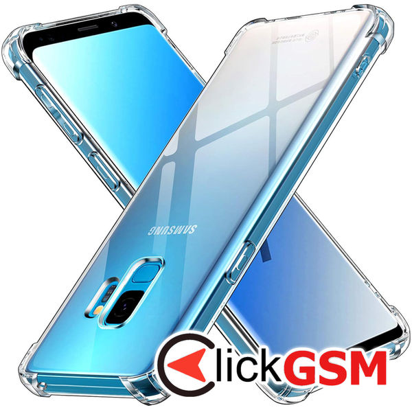 Techsuit - Shockproof Clear Silicone - Samsung Galaxy S9 - Clear