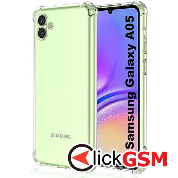 Husa pentru Samsung Galaxy A05 - Techsuit Shockproof Clear Silicone - Clear