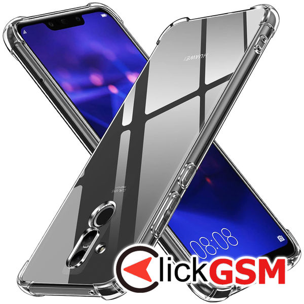 Techsuit - Shockproof Clear Silicone - Huawei Mate 20 Lite - Clear
